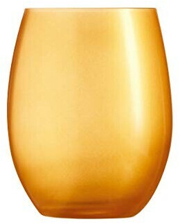 Chef & Sommelier J9017 Primarific Gold drinking glass 350ml, Krysta crystal glass, gold, 6 pieces