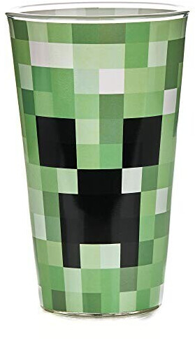 Photos - Glass Paladone PP6729MCF Pixelated Creeper  | Drinking cup 450 ml 