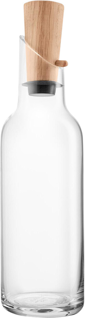 Eva solo Glass carafe with wooden stopper 1 L - transparent / H x Ø 29x8.5cm