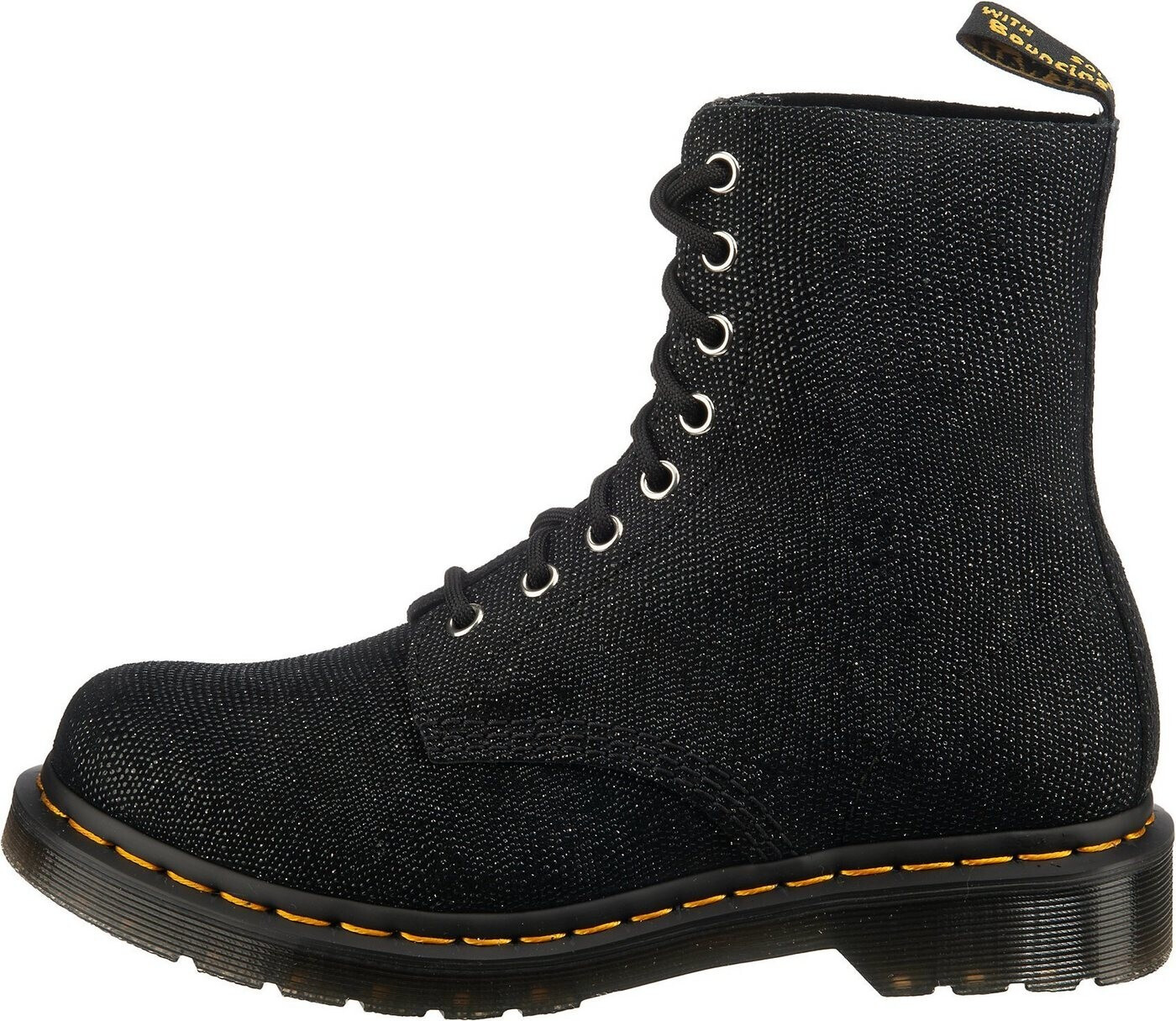 dr martens pascal black glitter