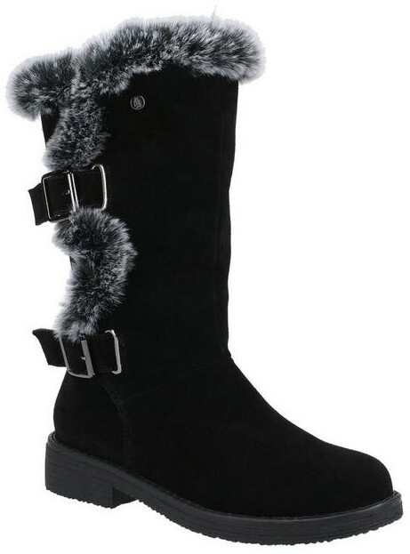 hush puppies black bonnie boots