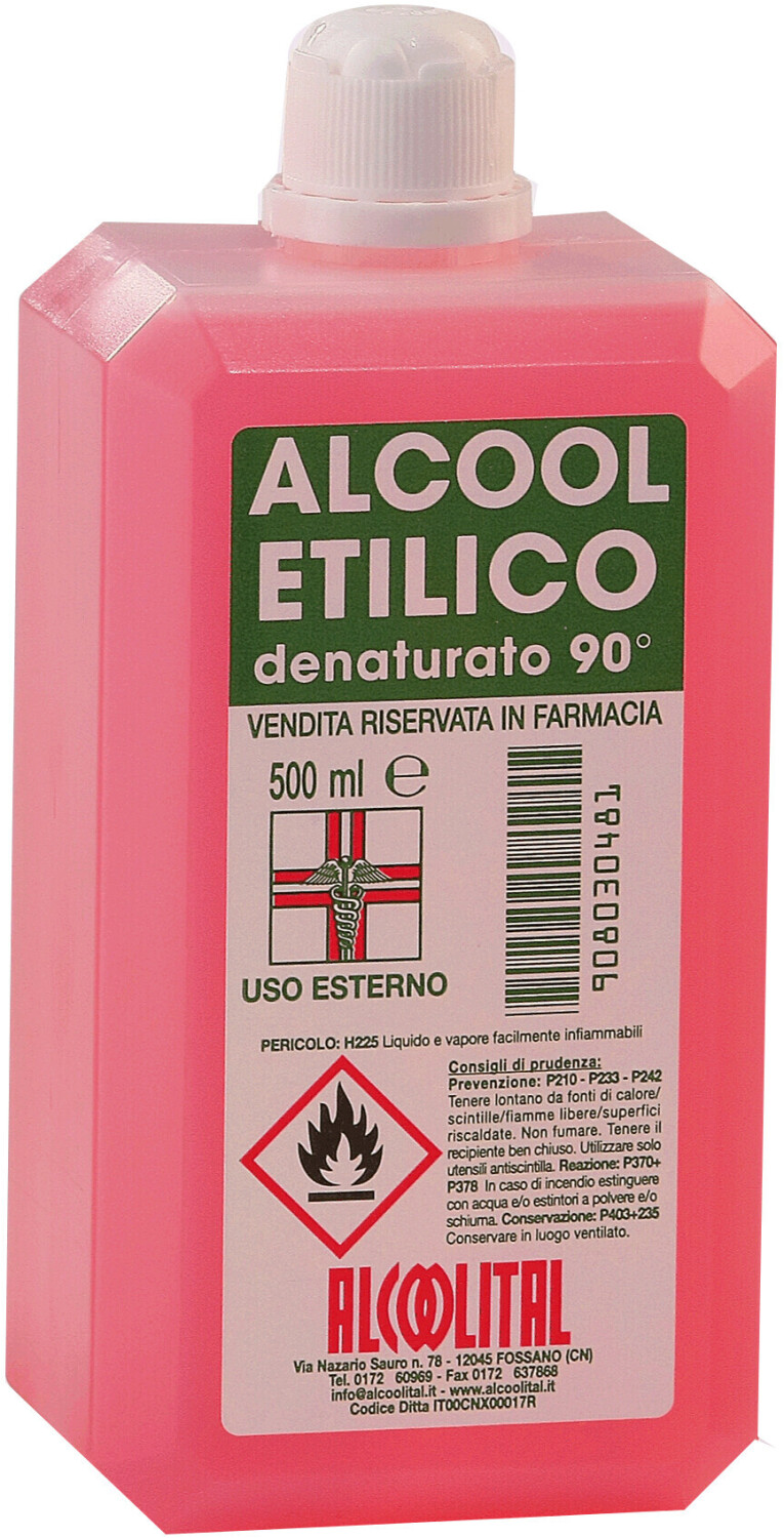 Alcoolital Srl Alcool Etilico Denaturato 90% (500 ml) a € 2,09 (oggi)