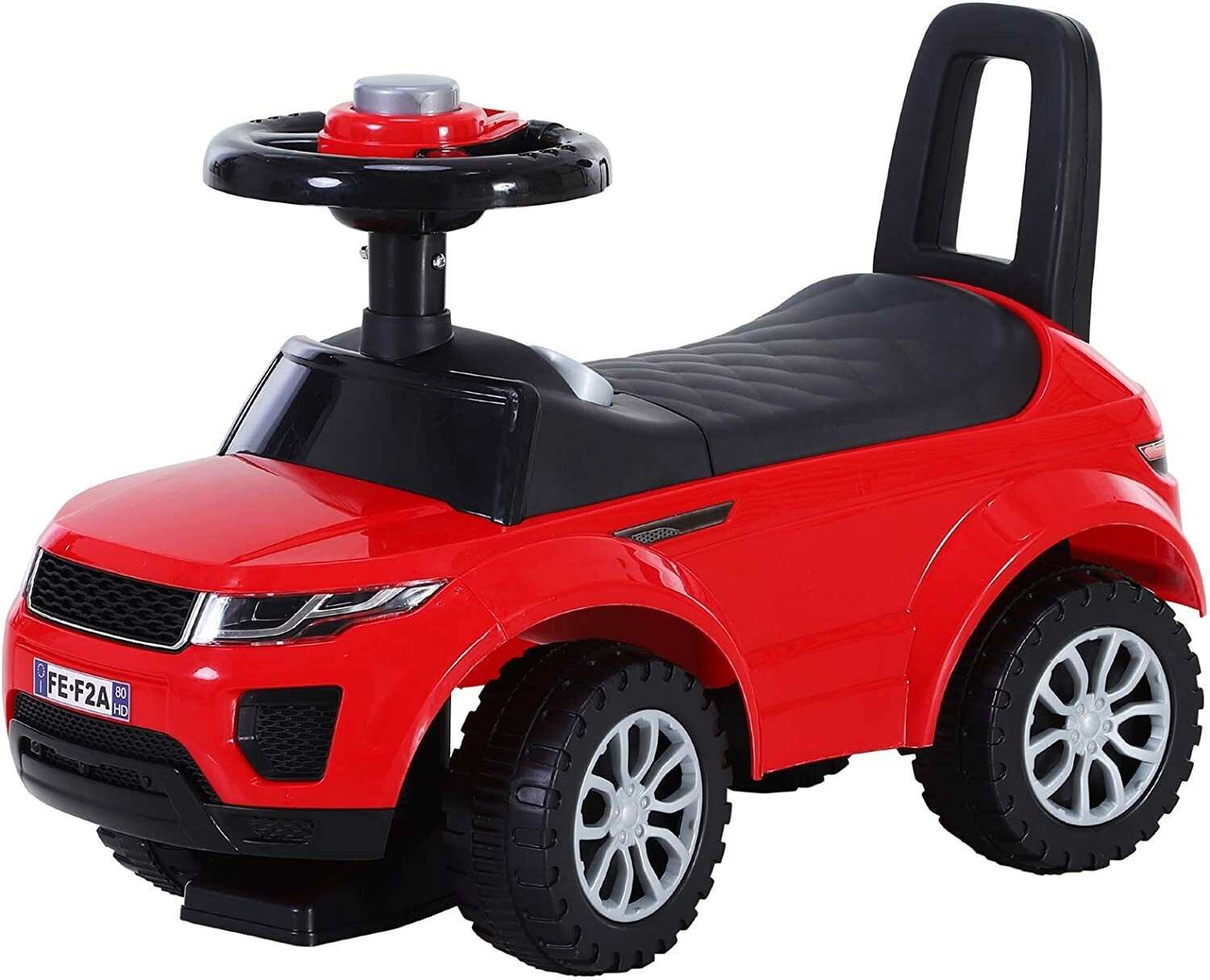 HomCom Porteur voiture coffre/klaxon rouge (370-083RD)