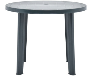 vidaXL Table de jardin en plastique vert 89 cm au meilleur prix