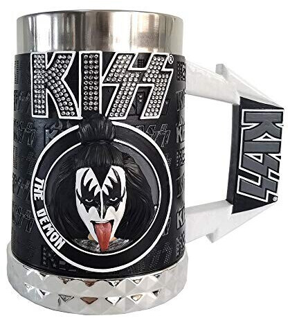 Nemesis Now Kiss Glam beer mug, officially licensed, Gene Simmons The Demon