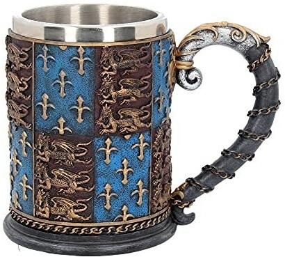 Nemesis Now Medieval beer mug 14 cm blue