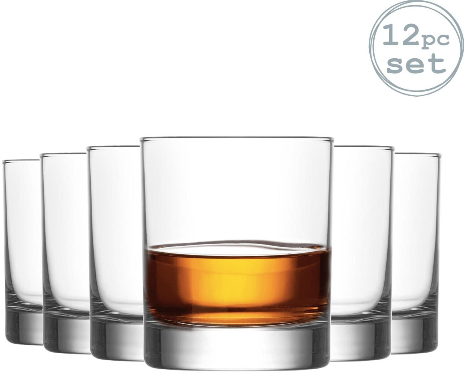 LAV Ada Whiskey Glass Glasses - 305ml - Pack of 12