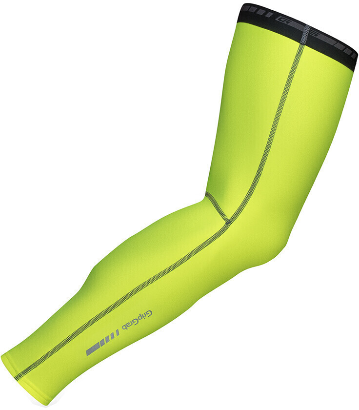 GripGrap Classic Thermo Hi-Vis Cycling Leg Warmers fluo yellow