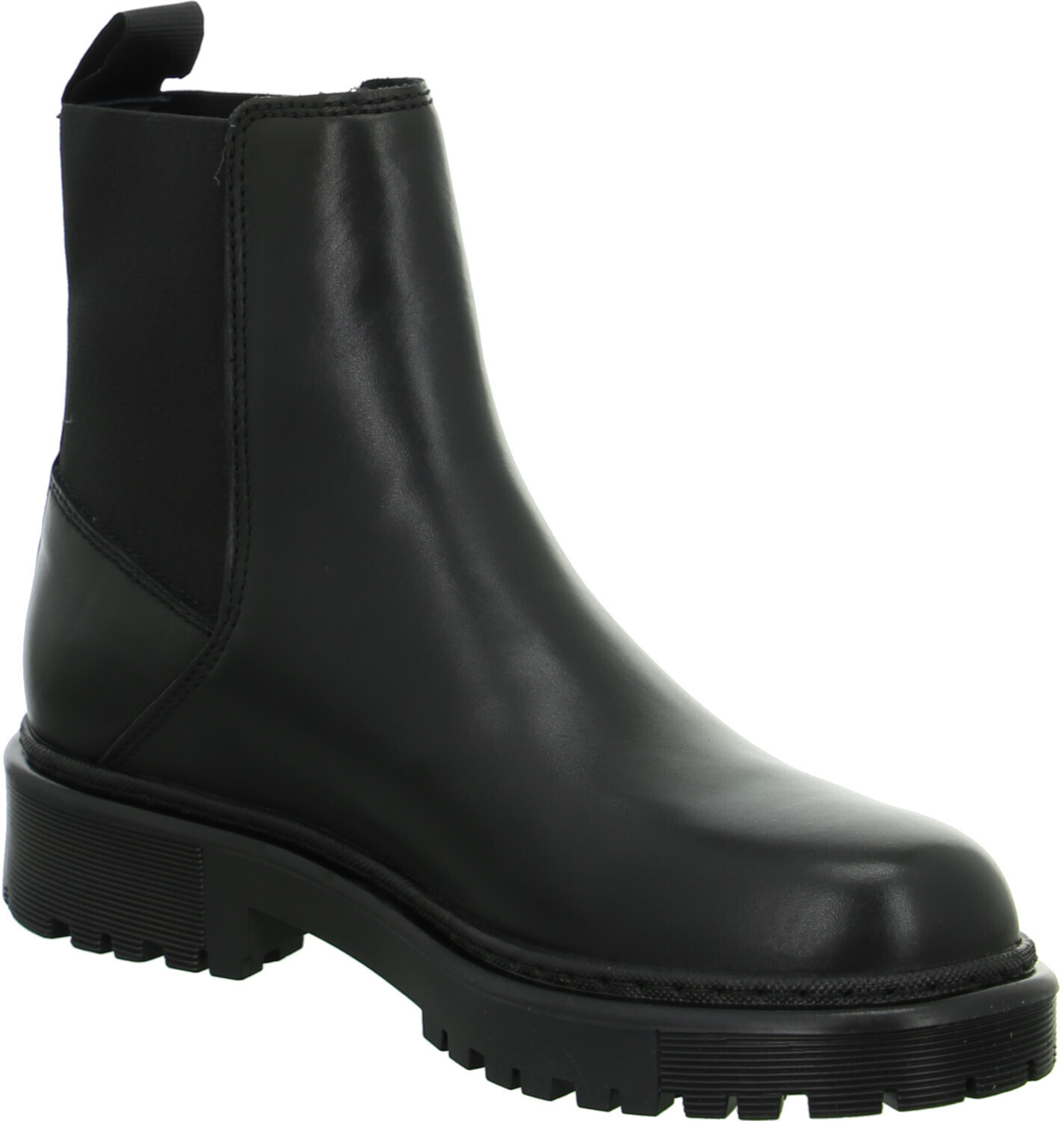 tommy hilfiger winter leather textile mix boot