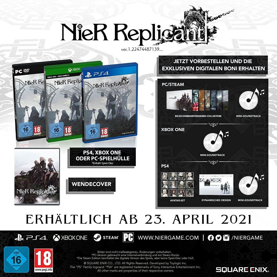 NieR Replicant ver.1.22474487139…, Square Enix, Xbox Series X, Xbox One  662248924458