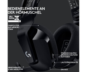 Logitech-auriculares inalámbricos G733 KDA LIGHTSPEED para juegos, cascos  con sonido envolvente RGB DTS X2.0