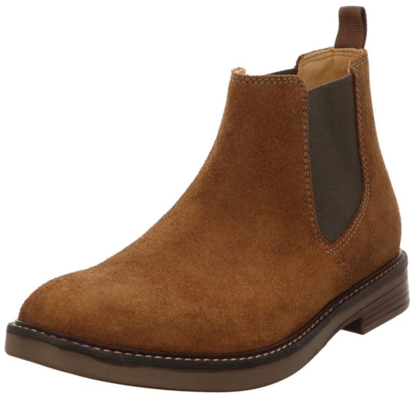 Clarks Chelsea Boots dark tan suede (261471427)