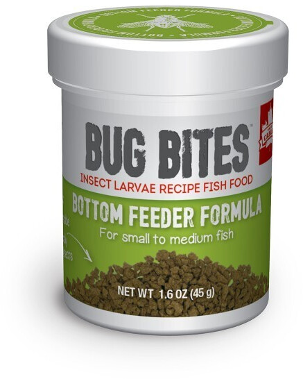 Fluval Bug Bites Ground Eating Fish Granules S-M 45g