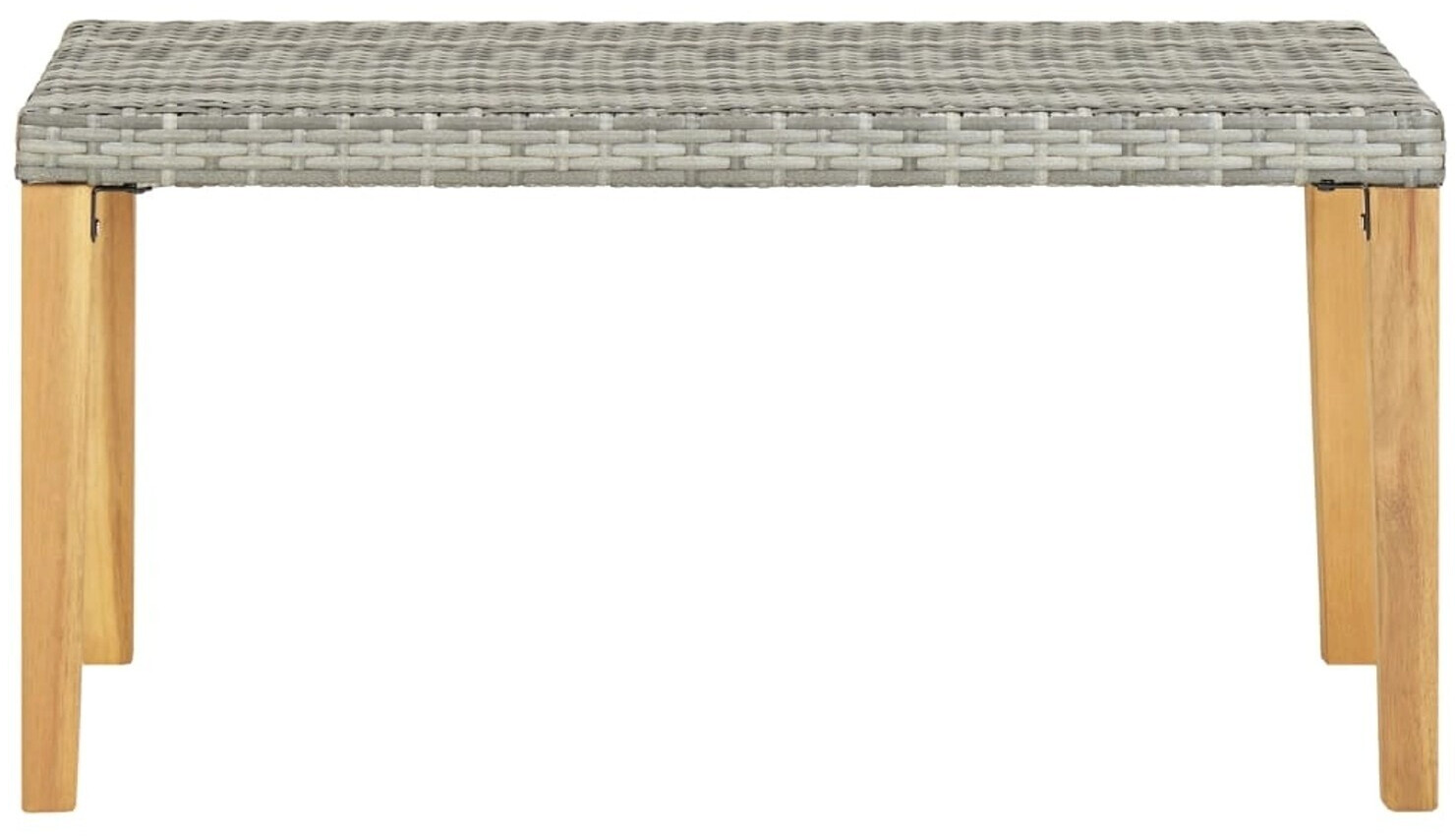 vidaXL Garden Bench in Braided Resin Light Grey ab 64,71
