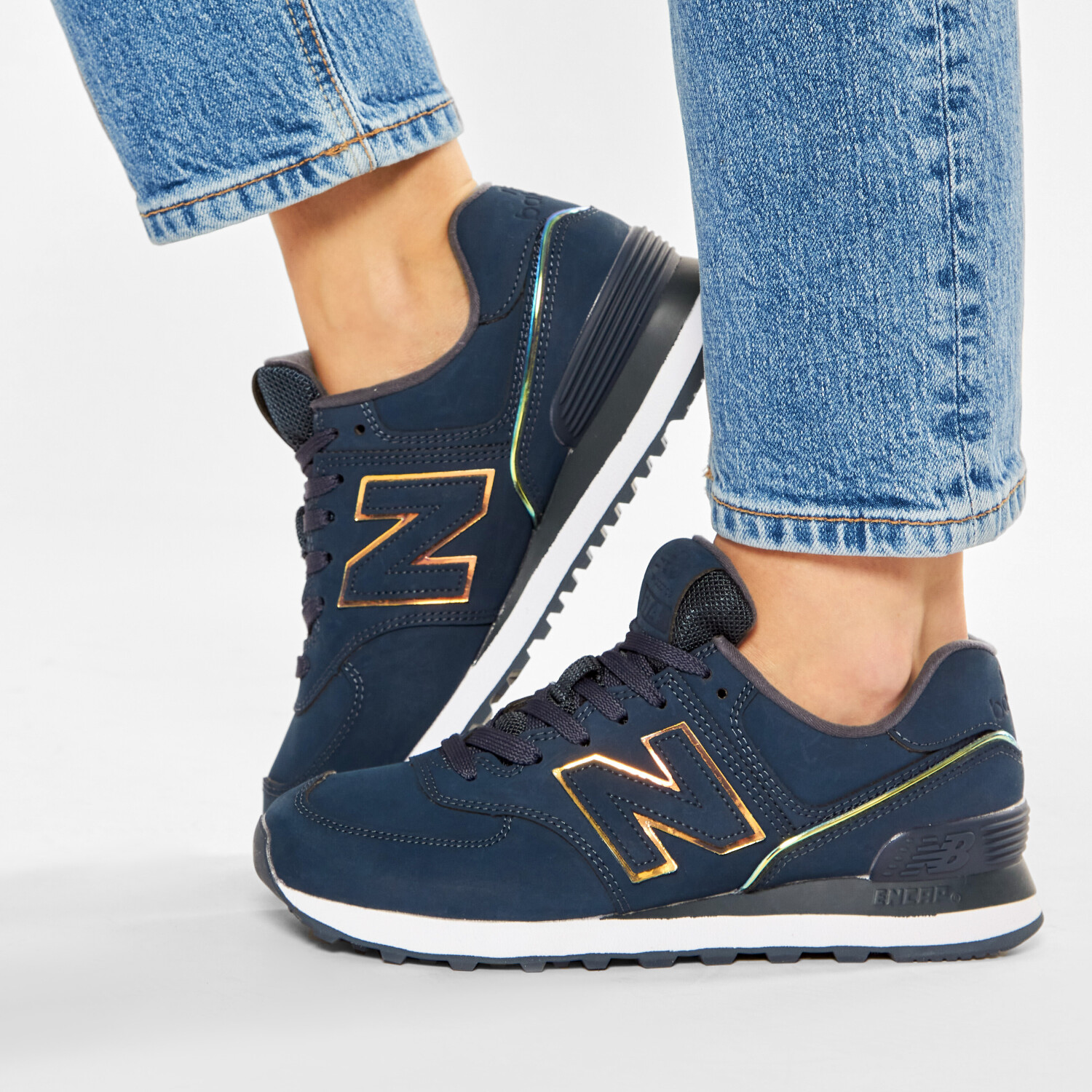 Buy New Balance 574 Women petrol/white from £45.00 (Today) – Best Deals ...