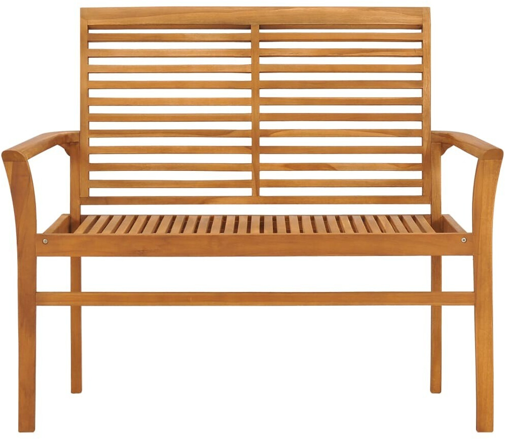 vidaXL Banc de jardin en bois de teck 112 cm