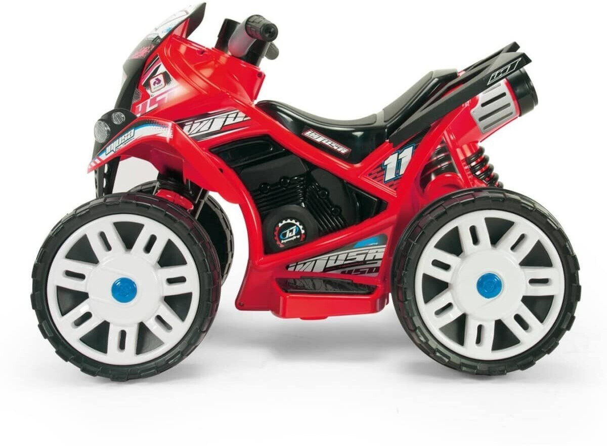 Quad Eléctrico Para Niños De 3-5 Años 12v Con 2 Motores Rojo