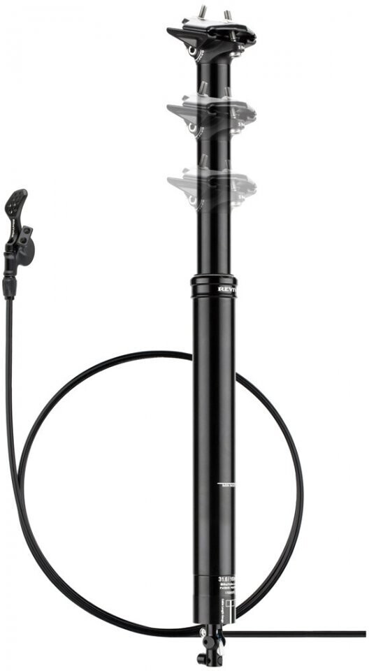 bikeyoke Revive 185 mm with Triggy Remote 1-fach black 34,9 mm / 485 mm / SB 0 mm