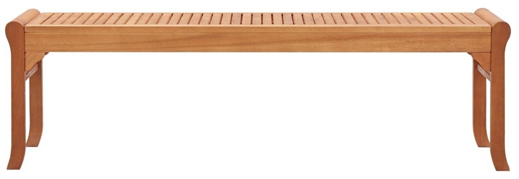 vidaXL Banc de jardin 3 places en bois d'eucalyptus 150 cm