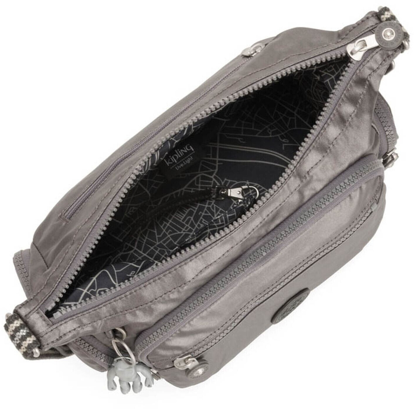 Kipling sales carbon metallic