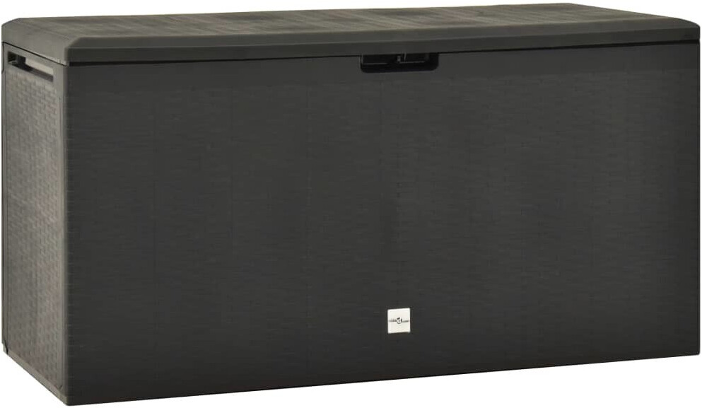 vidaXL Boîte de rangement de jardin 114 x 47 x 60 cm anthracite