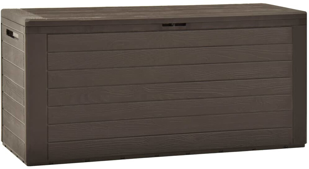 vidaXL Boîte de rangement de jardin 116 x 44 x 55 cm marron