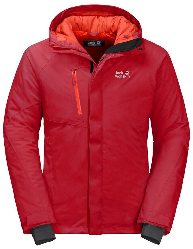 jack wolfskin red coat