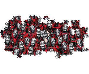Netflix La Casa de papel Maschera 1000 Pezzi Jigsaw Puzzle panorama CLEMENTONI 
