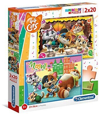 Clementoni Supercolor 44 Cats (2 x 20 pcs.)