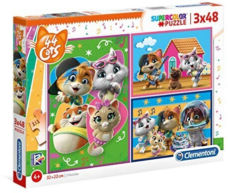 Clementoni Supercolor 44 Cats (3 x 48 pcs.)