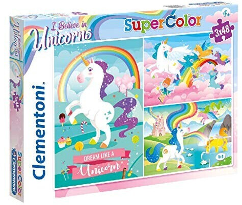 Clementoni Supercolor Dream like a Unicorn (3 x 48 pcs.)