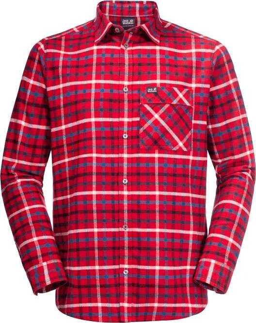 Jack Wolfskin Fraser Island Shirt dark lacquer red checks