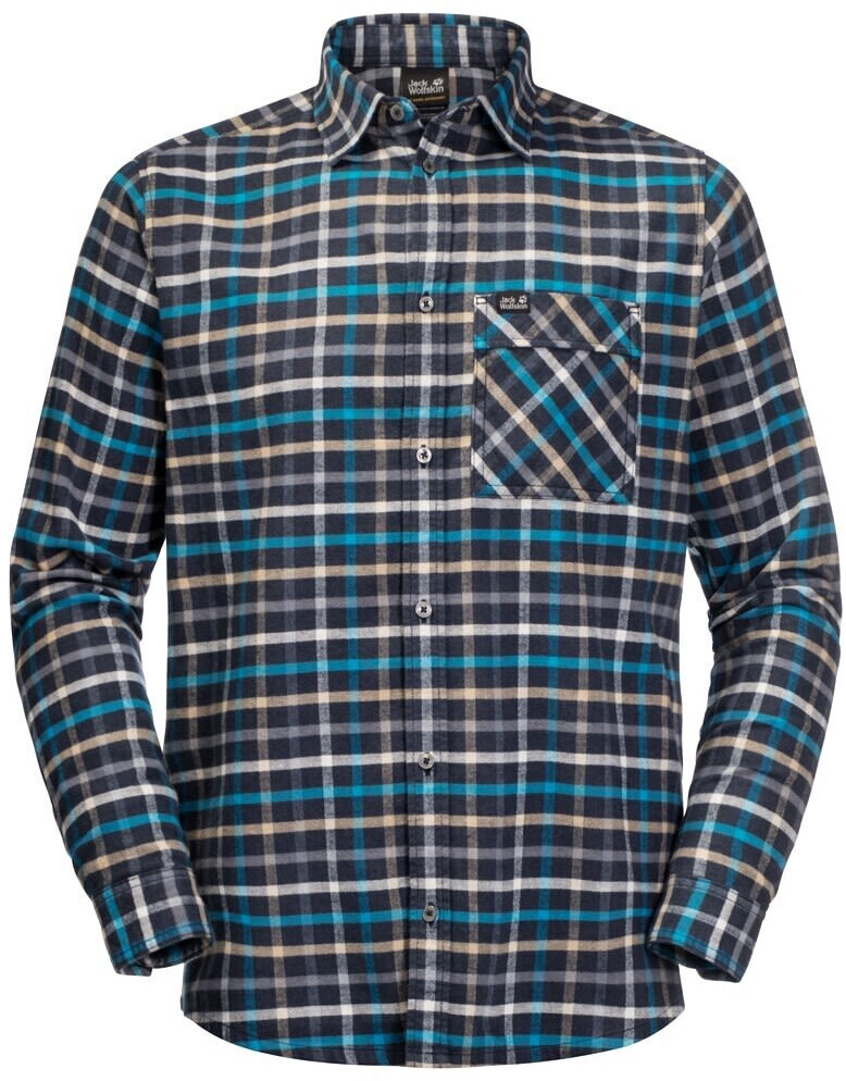 Jack Wolfskin Fraser Island Shirt night blue checks (1402522)