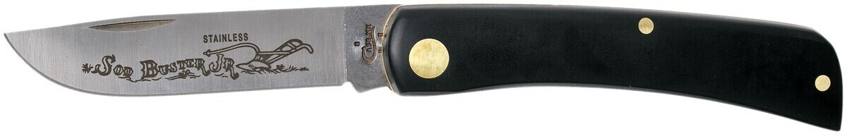Case Knives Sod Buster Jr. Jet Black Synthetic