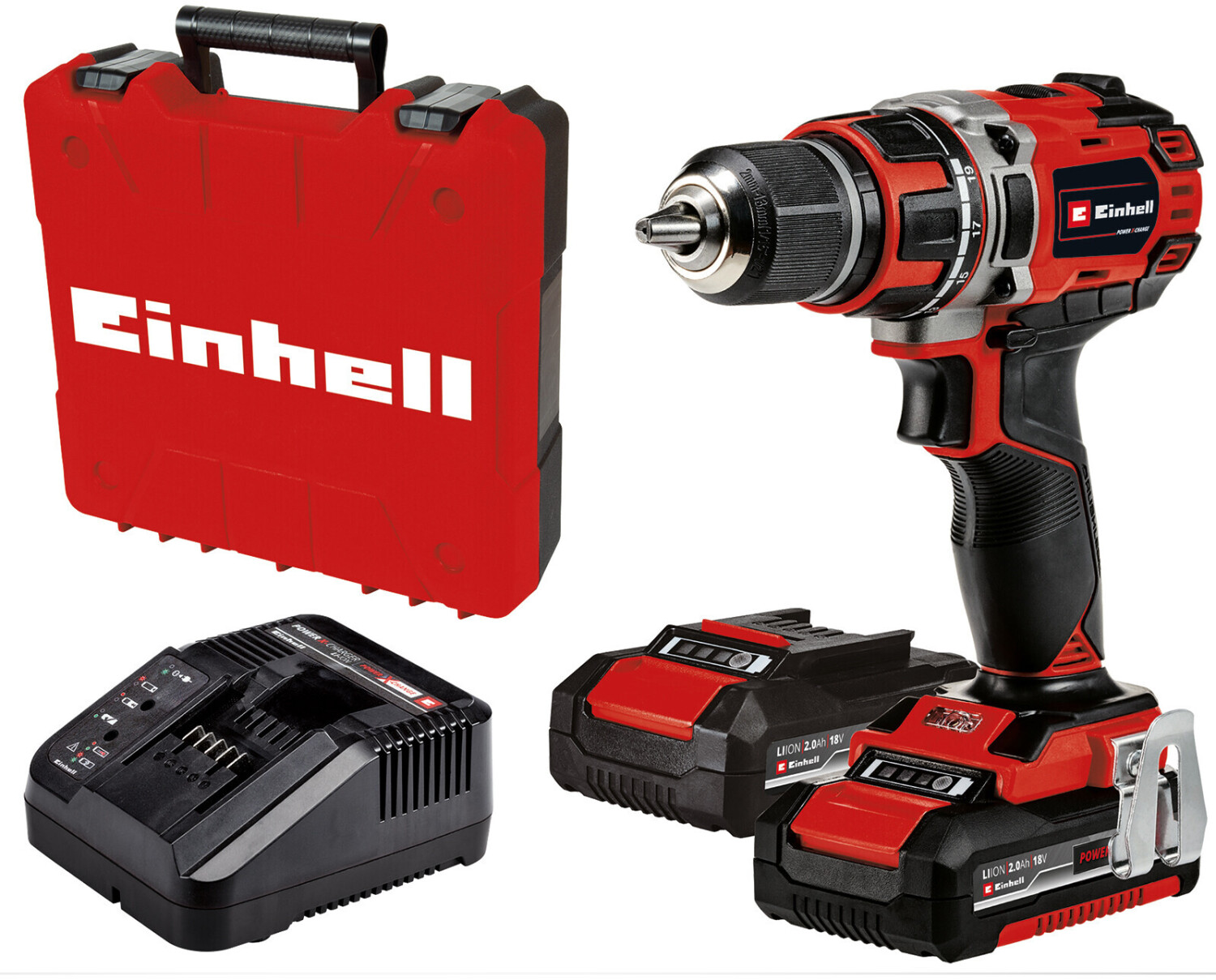 Einhell TE-CD 18/80 Li-i BL (2x Battery 2 Ah) 4513896