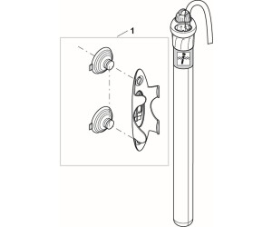 OASE 42708 HeatUp 200 Chauffage d'aquarium avec Support pour Aquarium d'eau Douce et d'eau de mer 200 W