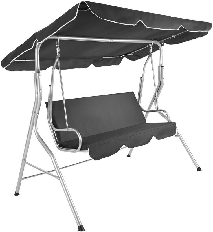 TecTake Balancelle de jardin sur pied gris