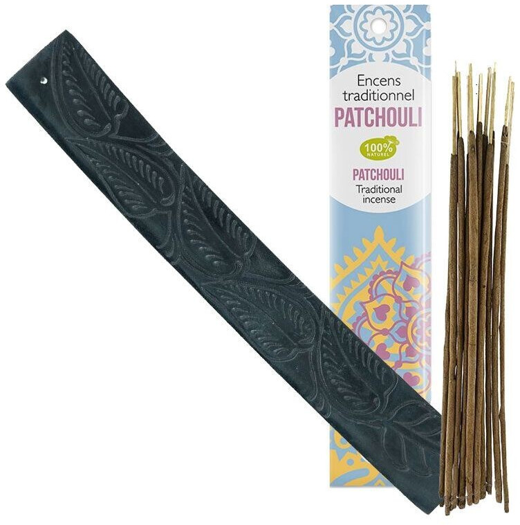Florisens Porte-encens Kaya en pierre + encens indien