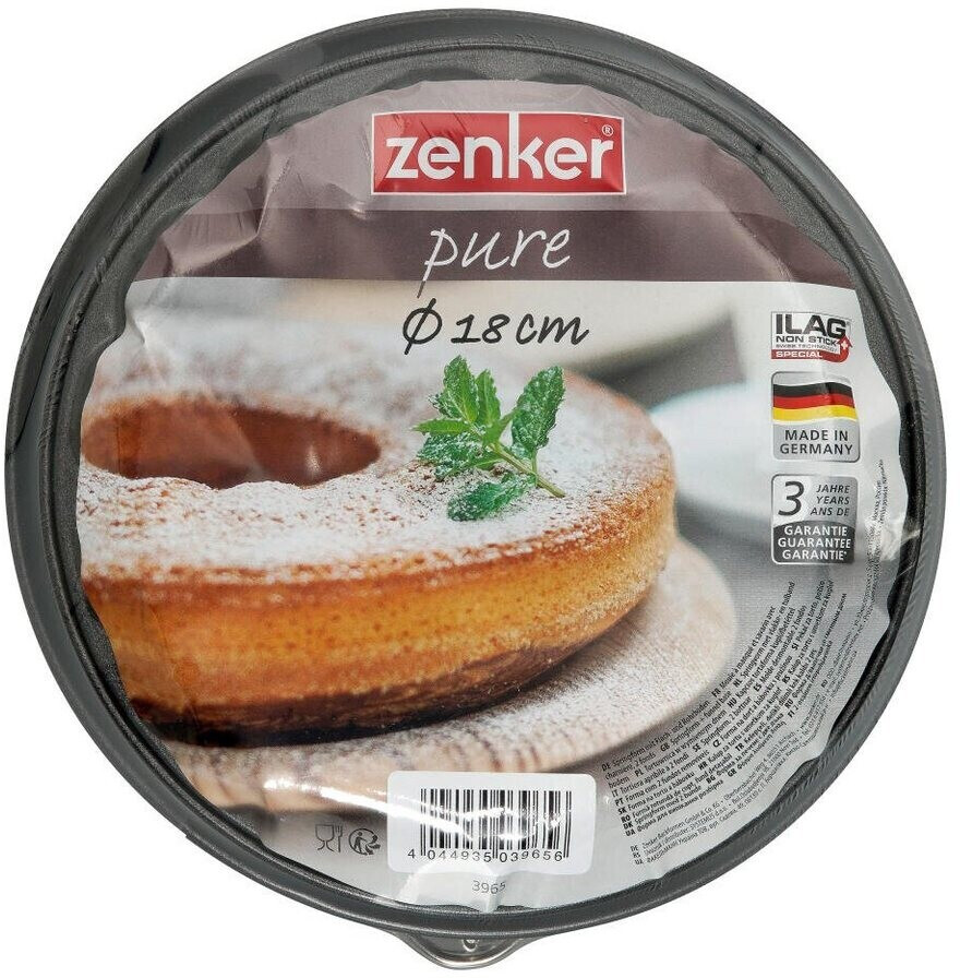 Zenker Springform pure with flat base and tube base 18 cm