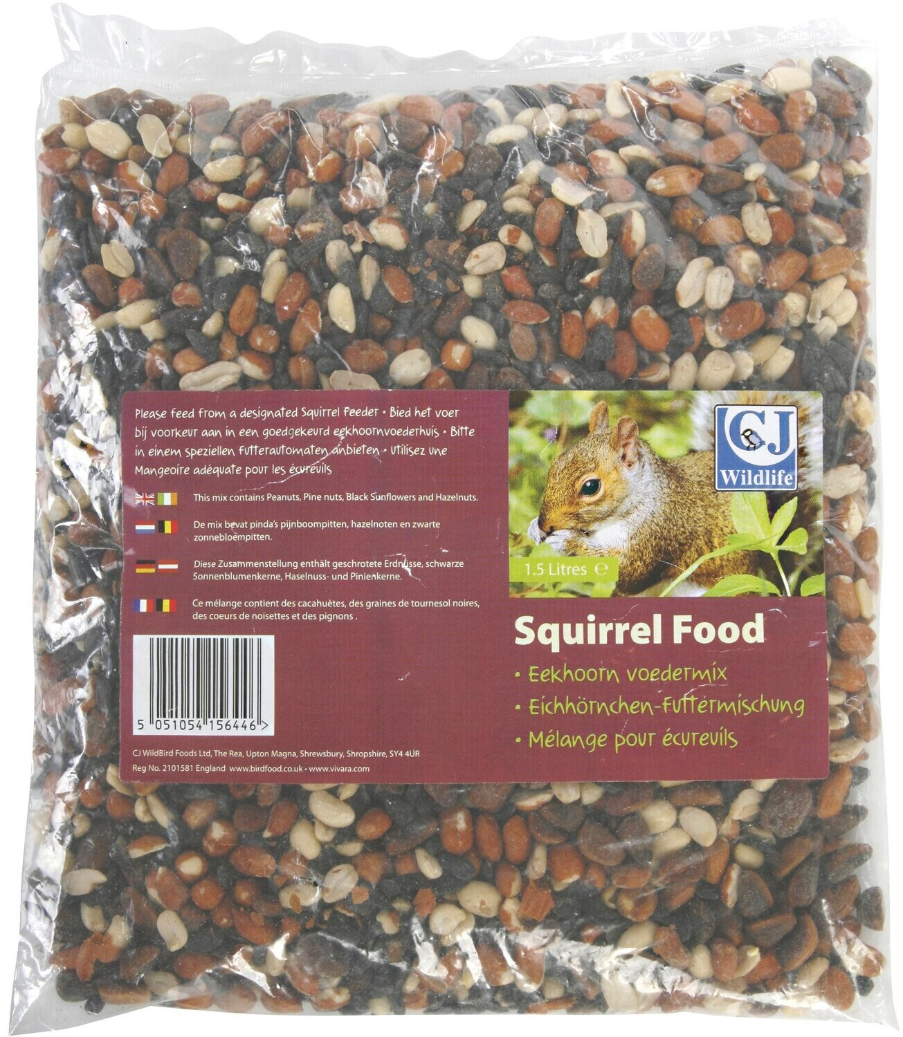 CJ Wildlife Squirrel Food 1,5l