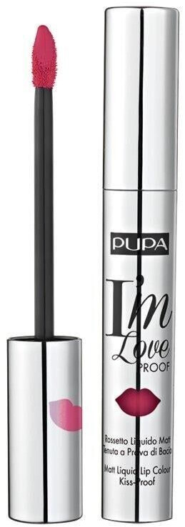 Pupa I'm Loverproof Liquid Mat Lipstick (10ml) - 011 kiss me red