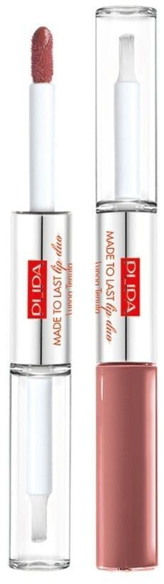 Pupa Made to Last Lip Duo Lipstick (8ml) - 011 Natural Brown