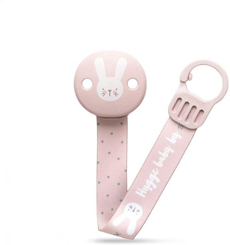 Suavinex Hygge Baby Dummy Chain pink
