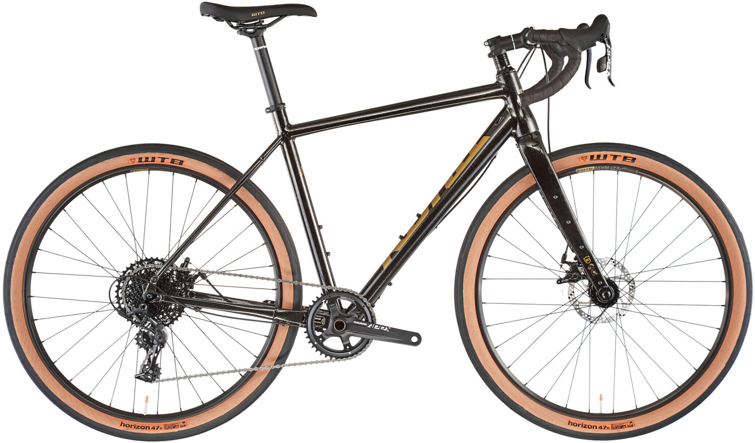 Kona Rove NRB SE (2021) gloss murder black/gold/silver