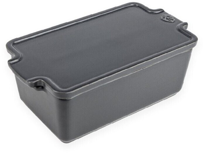 Peugeot Casserole dish ceramic terrine rectangular Appolia, ceramic, gray