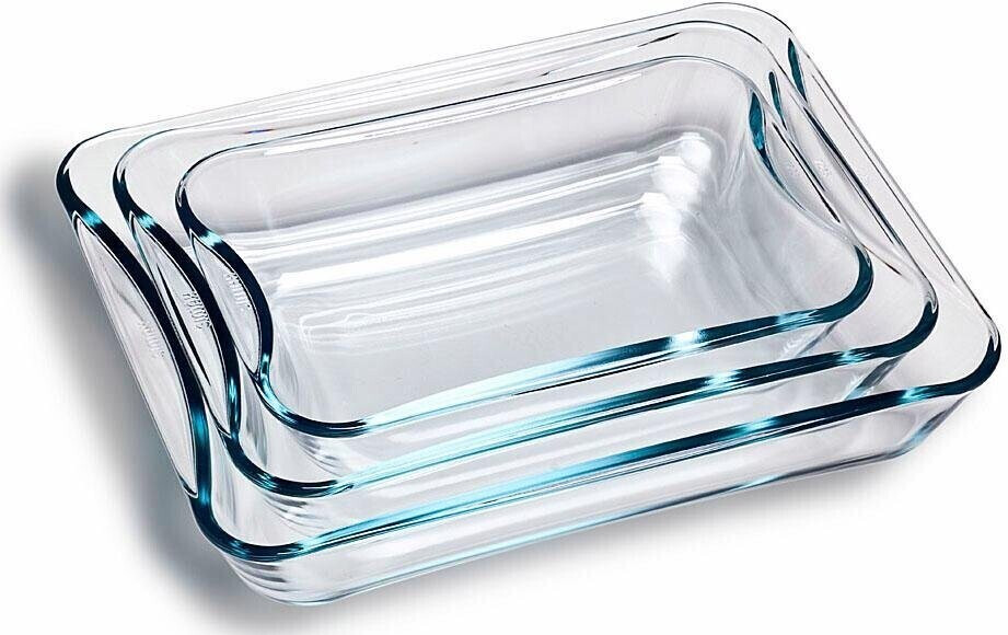 Simax Auflaufform, Glas, (3St), Borosilikatglas ab 47,98