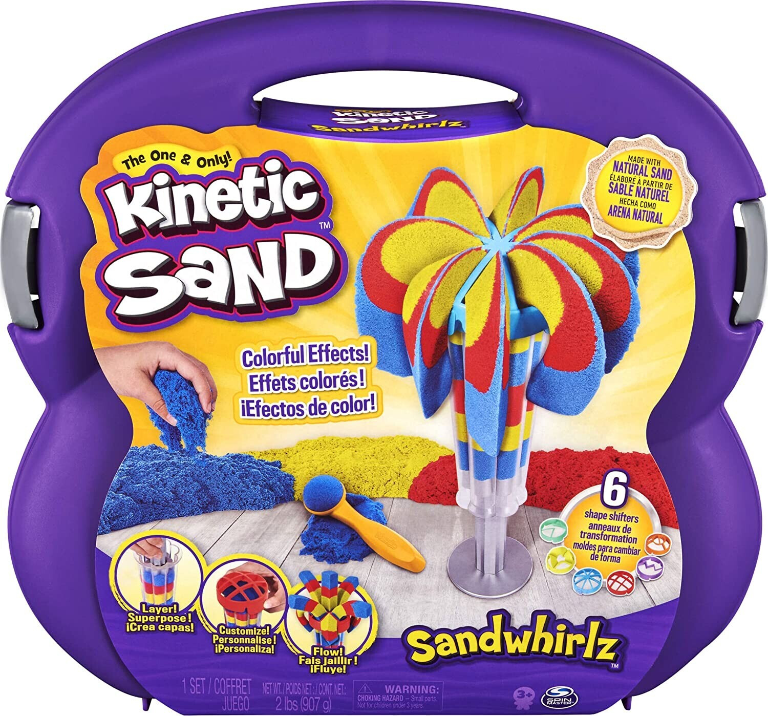 Spin Master Kinetic Sand - Ultimate Sandisfying Set mit Zubehör 907g