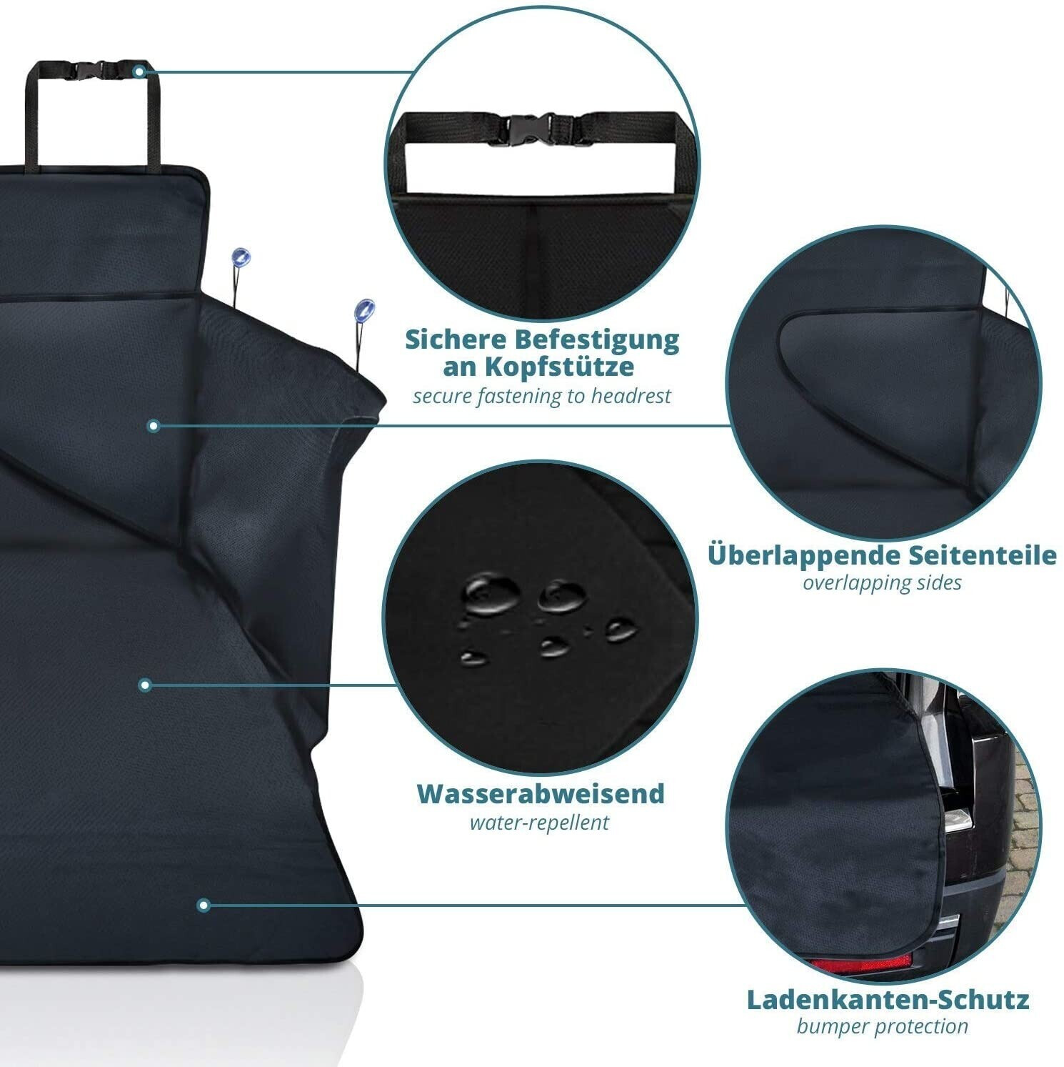 smartpeas Protection de voiture pour chien