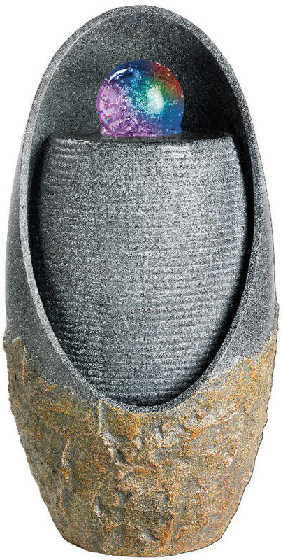 JardiDéco Fontaine extérieure effet pierre LED