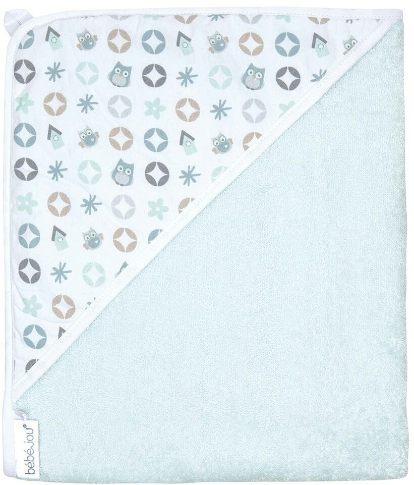 bébé-jou Hooded Bath Towel Owl Family